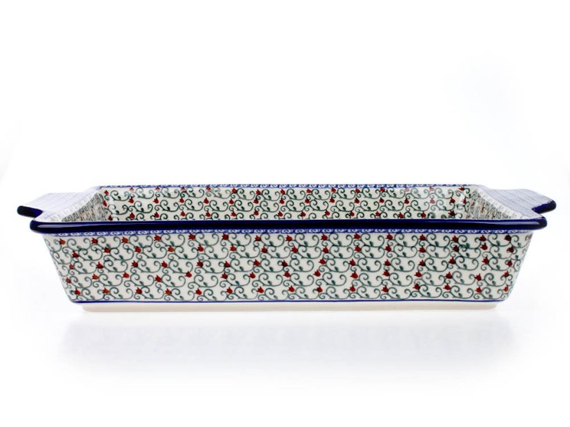 Auflaufform  mit Griffe 39 cm   Laube