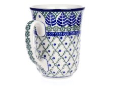 Henkelbecher ART 0,5 l   Blaue Blätter