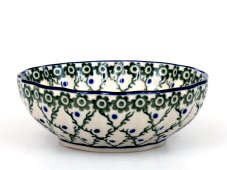 Corrugated Bowl 12 cm (5")   Blue Leaves