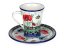 Cup with Saucer 0,13 l (4.3 oz)   Summer Flowers UNIKAT