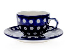 Tasse mit Untertasse 0,1 l   Fischaugen