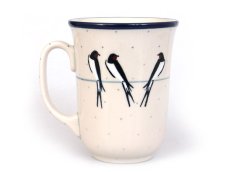 Mug ART 0,5 l (17 oz)   Swallows UNIKAT