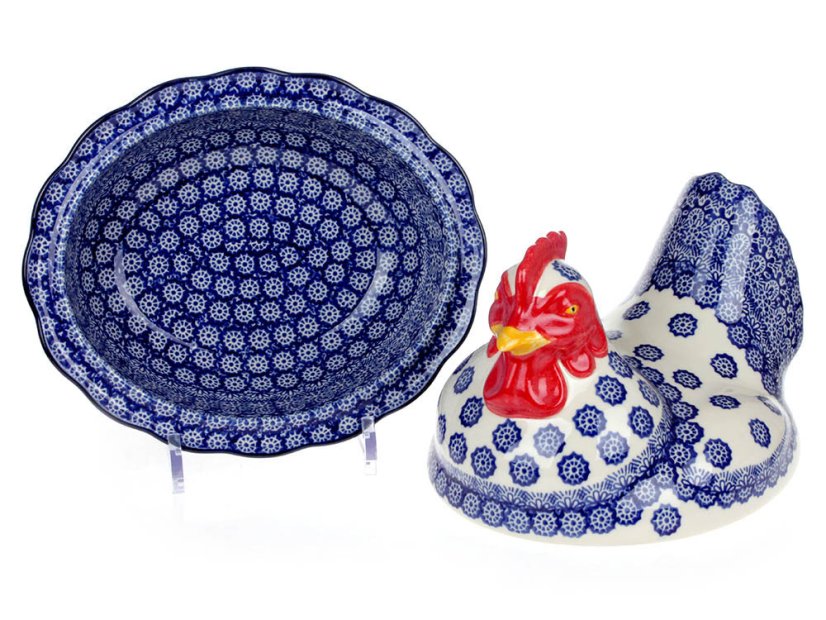 dóza slepice   Krajka