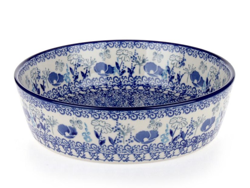 Low Bowl  20 cm (8")  Blue Garden