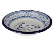 Soup Plate 21 cm (8") Titmouses in Winter UNIKAT