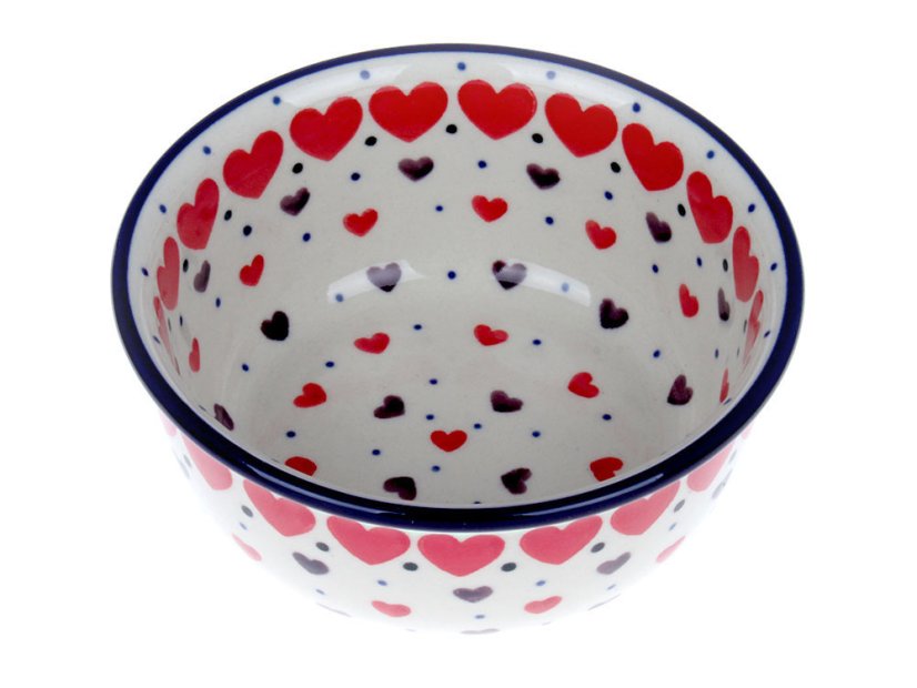 Bowl 13 cm (5")   Red Hearts