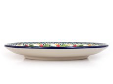 Shallow Plate 25 cm (10")   Apple Blossoms UNIKAT