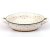 Auflaufform rund mit Henkel 25 cm   Schneeblumen