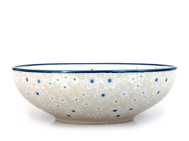 Low Bowl  17 cm (7")   Snow Flowers