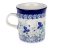 Mug Espresso 0,15 l (5 oz)   Violets in Blue UNIKAT
