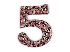 číslo "5" 10 cm Růže v trní