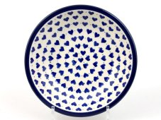 Suppenteller 21 cm   Blaue Herzchen