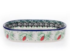 Soap Dish Oval 14 cm (5.5")   Summer Flowers UNIKAT