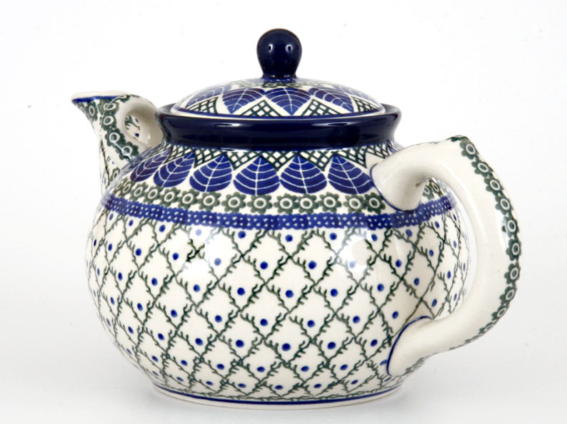 Teekanne 1,8 l   Blaue Blätter