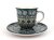 Mocca Cup with Saucer 0,06 l (2 oz)   Aztec Sun green
