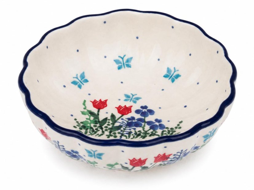 miska vlnitá 12 cm   Jarní květy