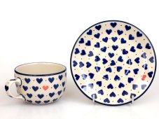 Tasse mit Untertasse 0,2 l In Love