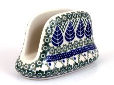 Napkin Holder Blue Leaves