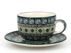 Cup with Saucer 0,2 l (7 oz)   Aztec Sun green
