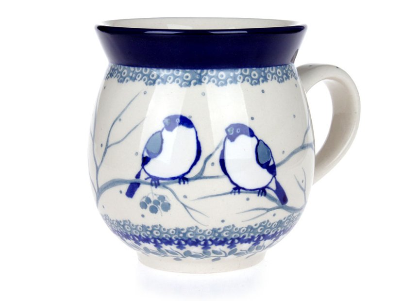 Bubble Mug 0,5 l (16 oz)   Titmouses in Winter UNIKAT