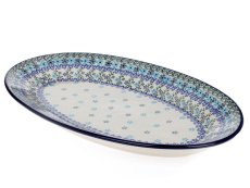 ovál servírovací střední 35,5 cm Tyrkys