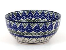 Schüssel 16 cm   Blaue Blätter