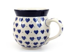 Kugelbecher mittel 0,35 l   Blaue Herzchen