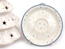 Tree Candle Holder 20 cm (8")   Snow Flowers