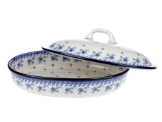 Backform mit Deckel Oval 36 cm   Winter