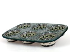 Muffins Baking Pan 29 cm Aztec Sun green