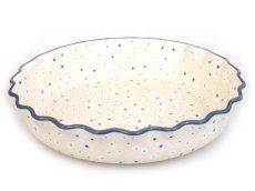 Pie Baking Dish 28 cm (11")   Snow Flowers