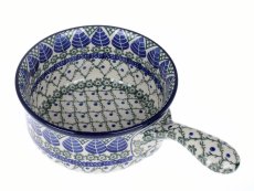 Saucepan Blue Leaves