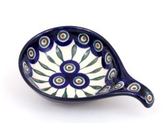 Bowl with Handel 17 cm (7")   Peacock
