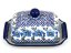 Butter Dish   Blue Rose