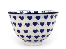 Reisschüssel 12 cm   Blaue Herzchen
