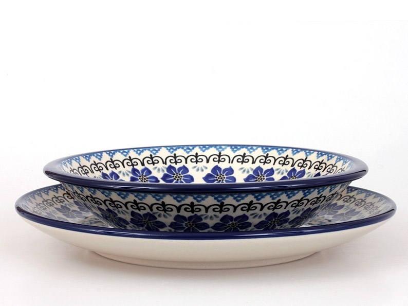 Suppenteller 21 cm   Blauer Stern