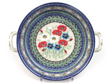 Round Baking Dish 27 cm (11") Summer Flowers UNIKAT