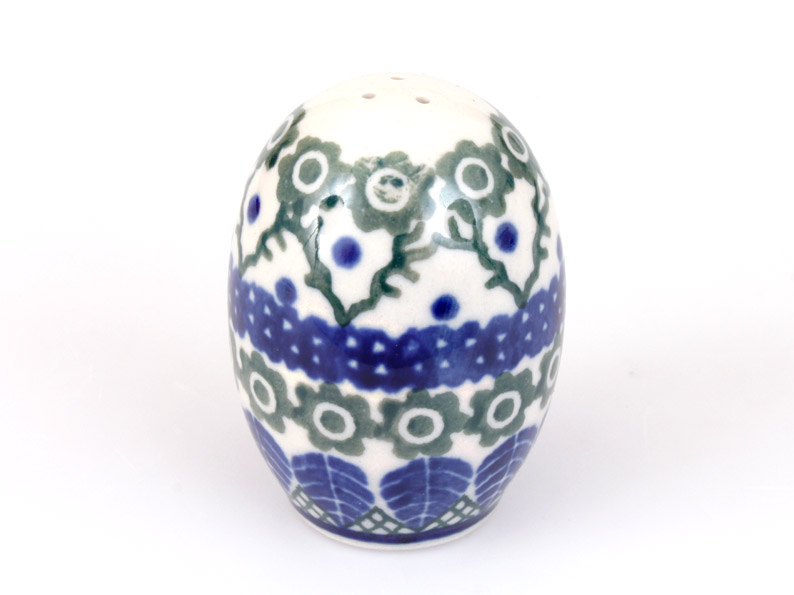 Salt Shaker   Blue Leaves