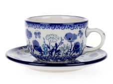 Cup with Saucer 0,2 l (7 oz) Blue Garden