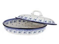 Oval Baking Dish with Lid 36 cm (14")   Winter