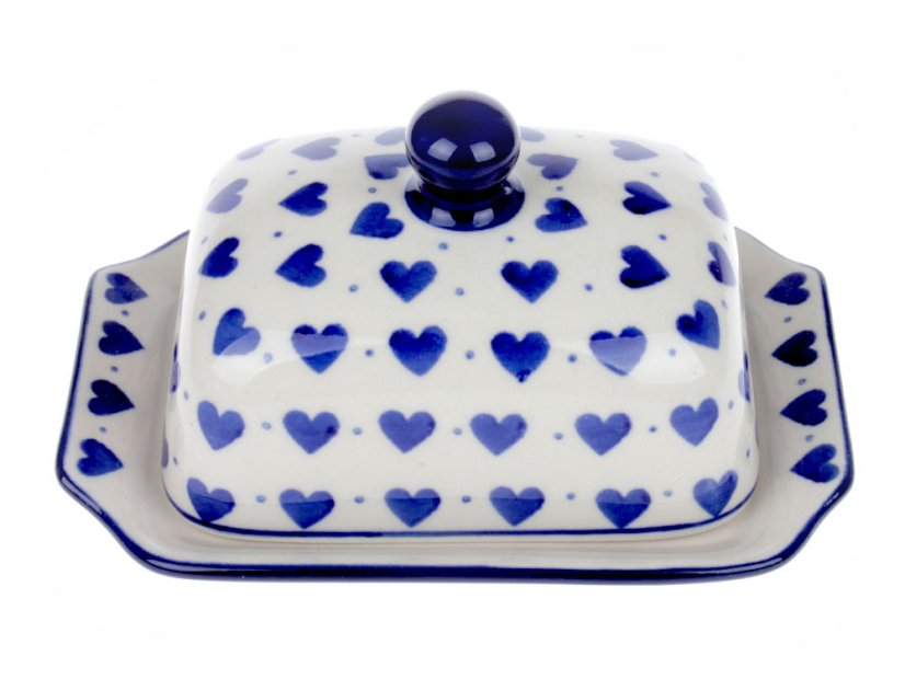 máslenka malá 1/8 kg   Modrá srdíčka
