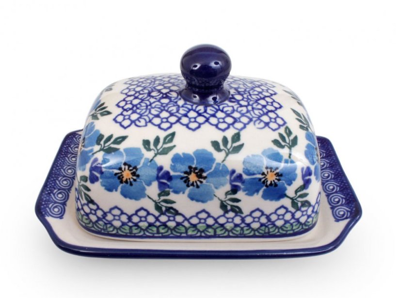Small Butter Dish 1/8 kg   Blue Rose