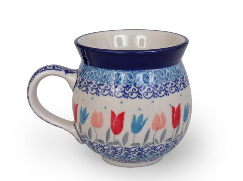 Kugelbecher mittel 0,35 l   Rosa Tulpen