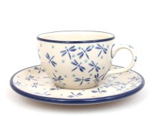 Tasse mit Untertasse 0,1 l   Libellen