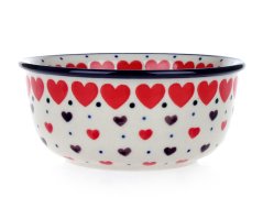 Bowl 13 cm (5")   Red Hearts