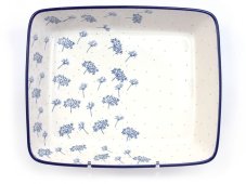 Auflaufform rechteckig 28 cm  Doldenblütler grau