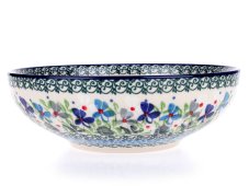 Low Bowl  17 cm (7")   Violets UNIKAT