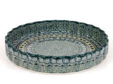 koláčová forma  28,5 cm   Aztécké slunce zelené