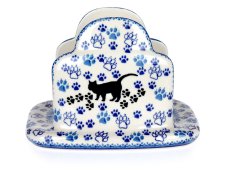 stojan na ubrousky   Černá kočka