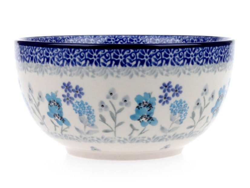 Schüssel 14 cm   Frühling in Blau